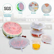 Capace din silicon pentru alimente 4Home Fresh, 6 buc.