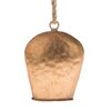Clopoțel metalic suspendat, 8,5 x 11,5 x 4 cm,auriu
