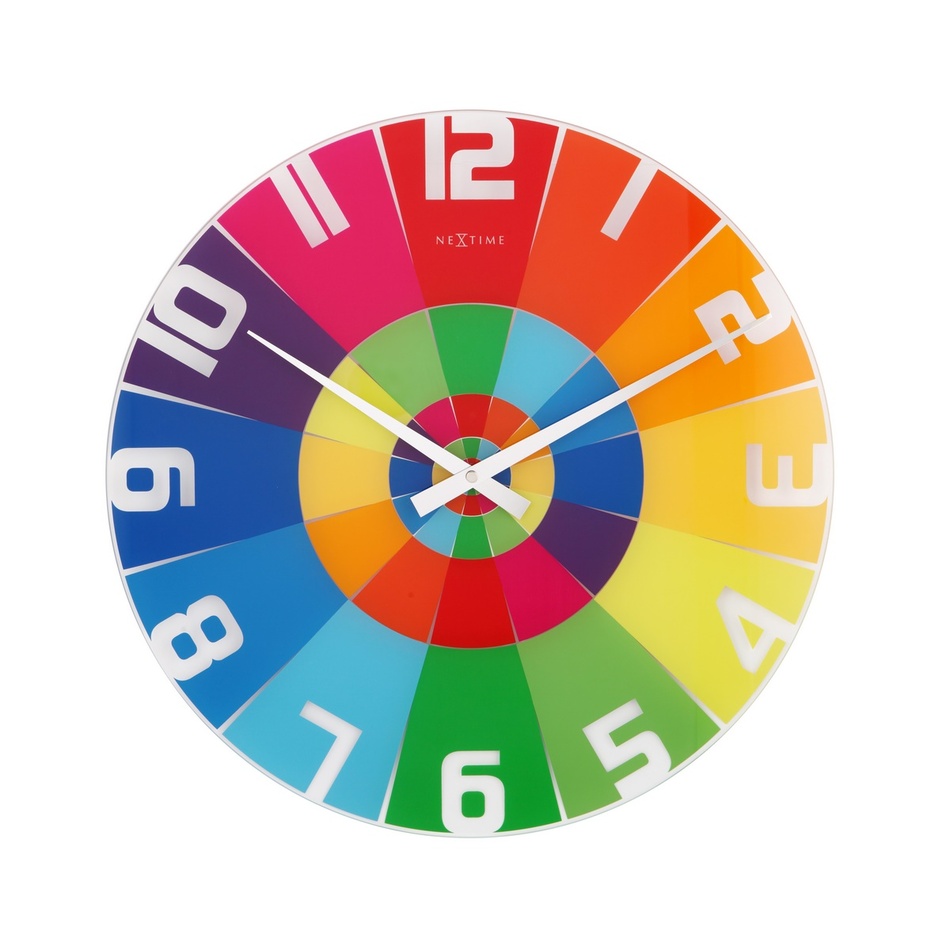 Obrázok Nextime Rainbow 8129 nástenné hodiny 