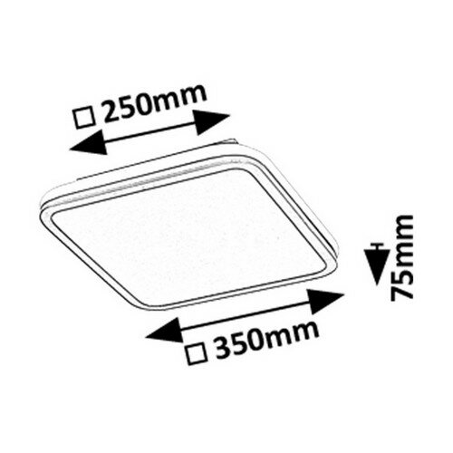 Rabalux 71399 funkčné stropné LED svietidlo Serkan43W, čierne/biele