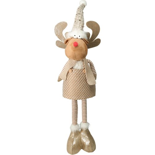 Świąteczny renifer Freda, teleskopowe nogi, 49 cm