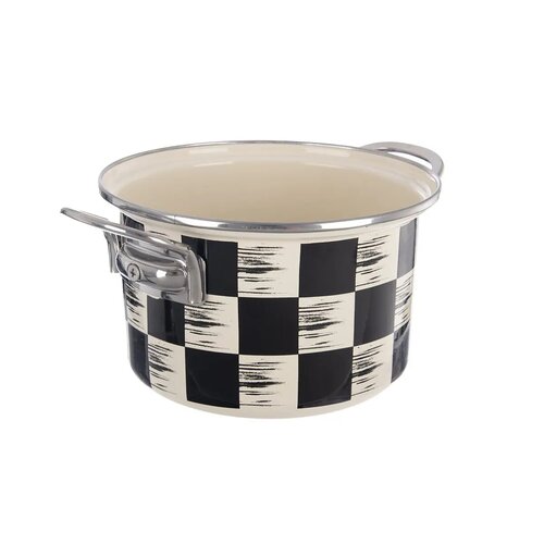 Orion emajlirana posoda Šachovnice Lem, 2 l,premer 18 cm