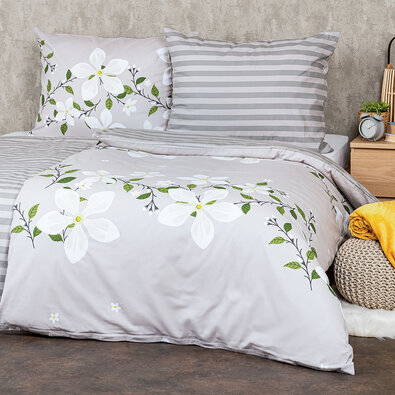 Lenjerie pat din bumbac 4Home Jasmine Love, 140 x 200 cm, 70 x 90 cm