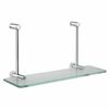 SAPHO 1301-15 Glasablage für Duschwand 40 x 18 x 12,5 cm, silber
