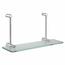 SAPHO 1301-15 Glasablage für Duschwand 40 x 18 x 12,5 cm, silber