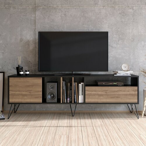Televízny stolík Mistico Walnut and Black