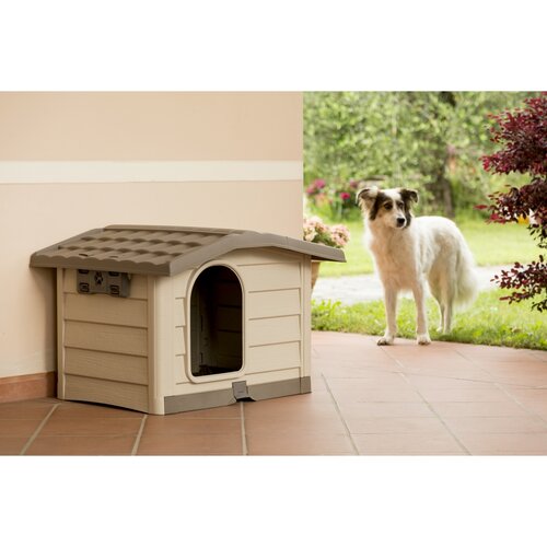 Doghouse Bungalow bej, 89 x 75 x 62 cm