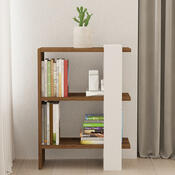Bücherregal Gaye Walnut White
