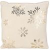 Snowflake párna bézs, 40 x 40 cm