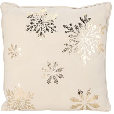 Snowflake párna bézs, 40 x 40 cm