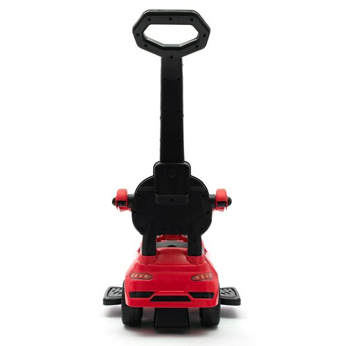 Baby Mix Detská odrážadlo so zvukom a vodiacoutyčou Racer, červená