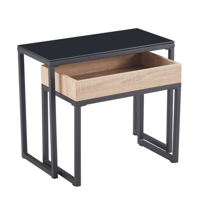 Beistelltisch-Set Dagor, 2 Stück, Eiche