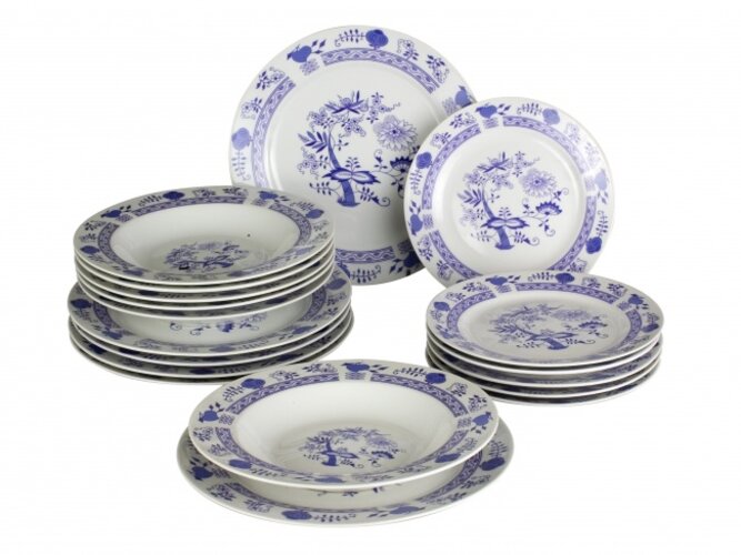 18-częściowy zestaw obiadowy porcelanowy