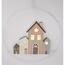 Závěsná vánoční dekorace Winter Houses, 30 cm, svítící, na baterie