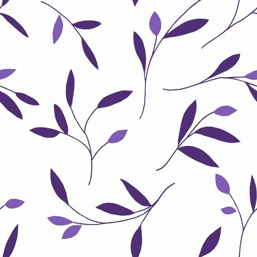 Draperie Leaf, violet, 140 x 245 cm