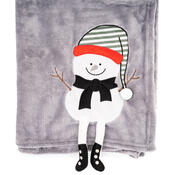 4Home Різдвяний плед Frosty Snowman, 150 x 200 см
