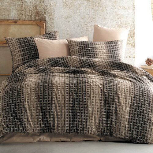 Bedtex Bavlněné povlečení Oberon hnědá, 140 x 200 cm, 70 x 90 cm