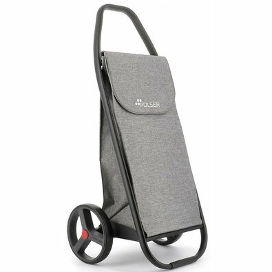 Rolser Trolley bevásárlótáska Com Tweed 8 feketecső, szürke