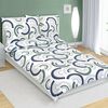 Bellatex Krep posteljnina Kapka modra, zelena, 140x 200 cm, 70 x 90 cm