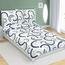 Bellatex Krep posteljnina Kapka modra, zelena, 140x 200 cm, 70 x 90 cm