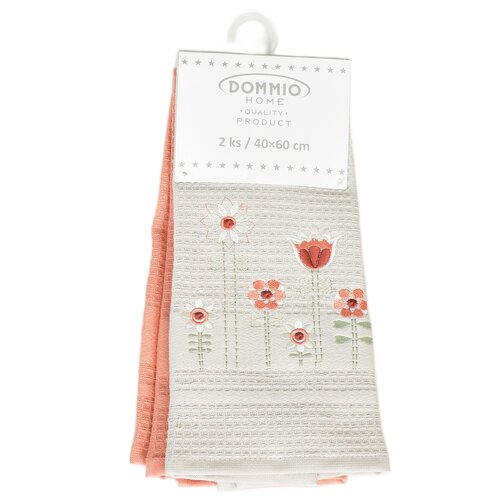 Kuhinjska krpa vafle Cvetje 40 x 60 cm, 2 kos