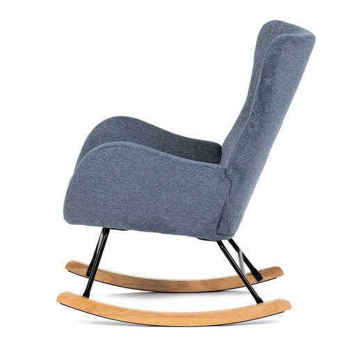 Fotel bujany BLUE2, niebieski