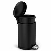 Simplehuman Kulatý pedálový koš 4,5 l, černá