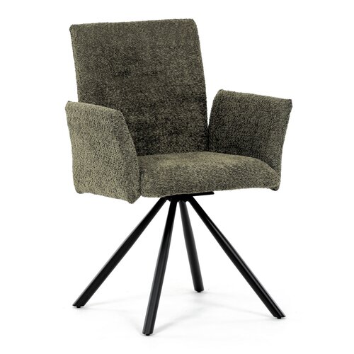 Set de scaune de sufragerie cu mecanism deîntoarcere DCH-W1117 GRN2, 2 buc.