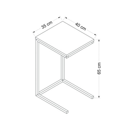 Beistelltisch Davin Walnut