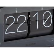 Karlsson 5976BK Designové nástěnné/stolní překlápěcí hodiny černá, 21 cm