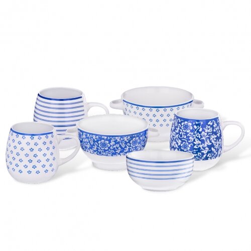 Orion Kubek ceramiczny Blue design 580 ml, 4 szt.