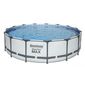 Bestway Nadzemní bazén Steel Pro MAX s filtrací, schůdky a plachtou, pr. 457 cm, v. 107 cm
