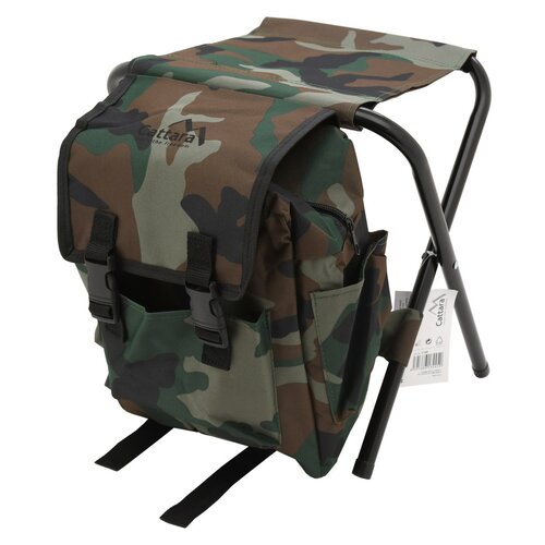 Cattara Klappstuhl mit Rucksack Olbia army, 30 x 35 x 27 cm