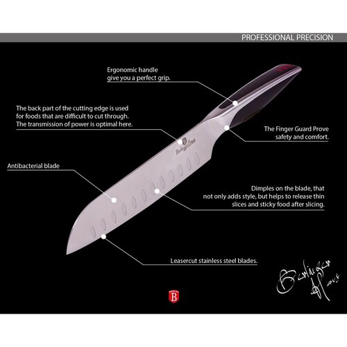 Berlinger Haus 3-częściowy zestaw noży santoku Phantom