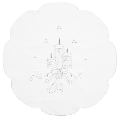 Faţă de masă de Crăciun Lumânări, 35 cm