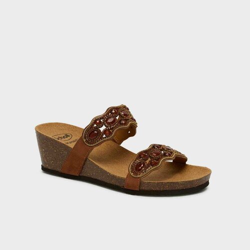 Scholl Pantofle Lerici hnedá, veľkosť 41