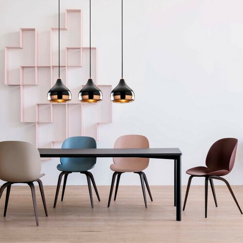 Lampa wisząca Horizont Yildo - 6877,czarna-miedziana