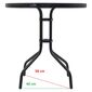 Masă rotundă de grădină Cattara Terst, diametru 70 cm