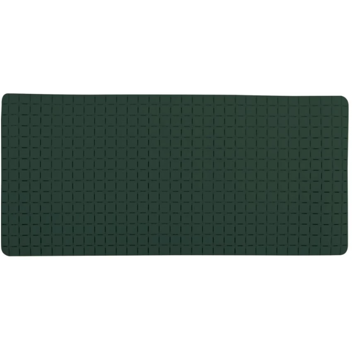 Spirella Protiskluzová podložka do vany QUADRO Premium, tmavě zelená, 36 x 76 cm