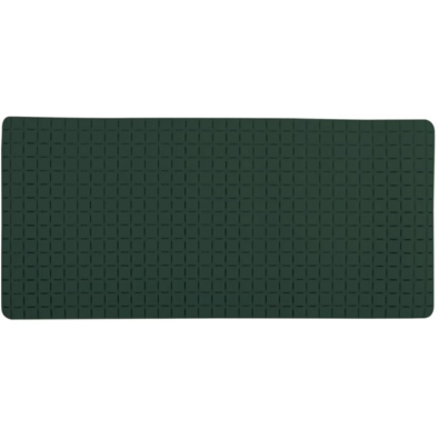 Spirella Protiskluzová podložka do vany QUADRO Premium, tmavě zelená, 36 x 76 cm