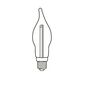 Adventi gyertyatartó húzott izzóval LED Filament, fehér