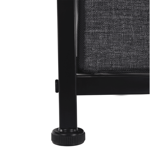 Komoda z szufladami z tkaniny PALMERA, czarny