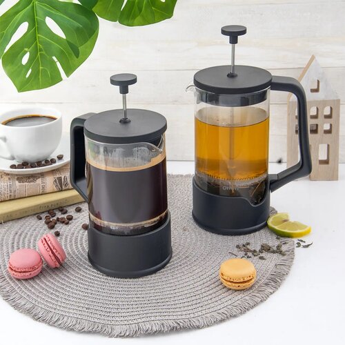 Orion Čajnik French press Črna, 1 l