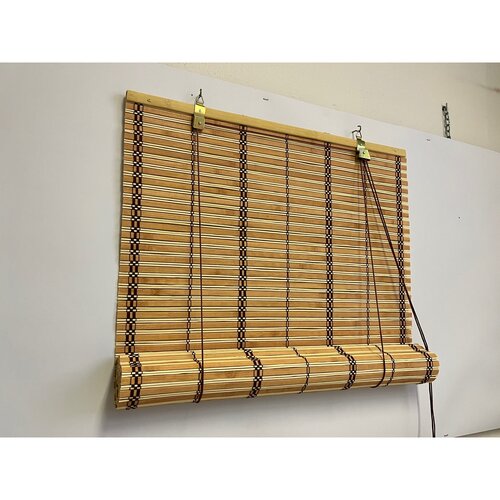 Bambus-Rollo Tara Natur/Kirsche, 80 x 160 cm