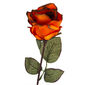 Nagyvirágú rózsa művirág, 72 cm, sötét narancssárga