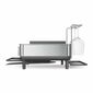 Simplehuman Geschirrabtropfer mit Glashalter, Edelstahlrahmen, grau