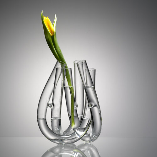 Váza TriU 22 cm, čirá