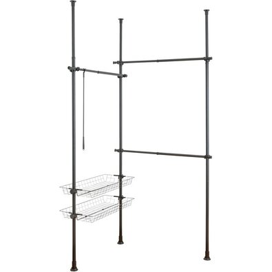 Wenko Teleskop-Kleiderstangen Herkules Duo, schwarz