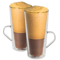 Maxxo "Cafe Frappe" 2-teiliges Thermoglas-Set