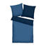 Tom Tailor Bavlnené obliečky Dark Navy & Cool Blue, 135 x 200, 80 x 80 cm